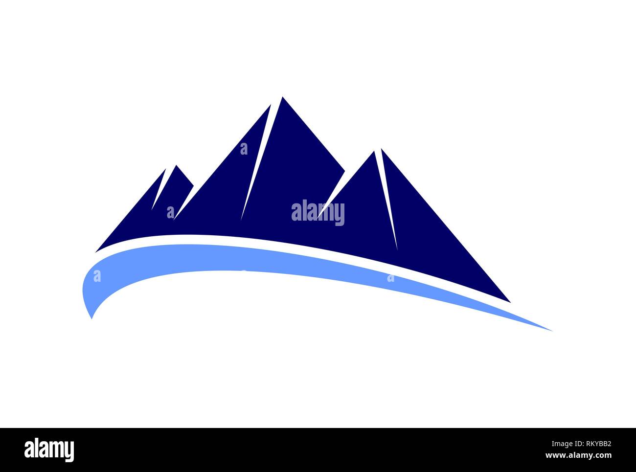 mountain logo icon vector graphic vector concept flat design Stock ...