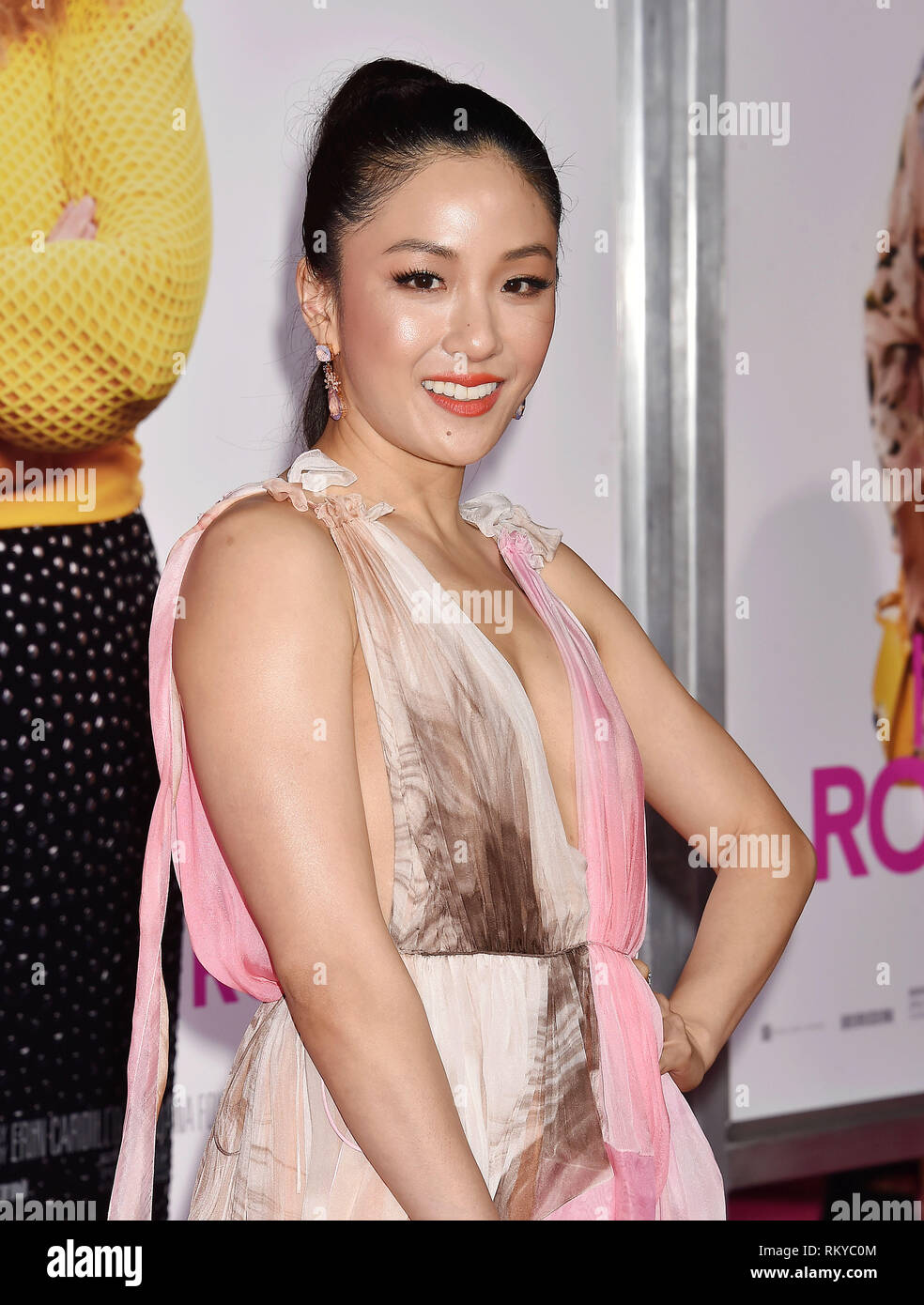 LOS ANGELES, CA - FEBRUARY 11: Constance Wu arrives at the Premiere Of