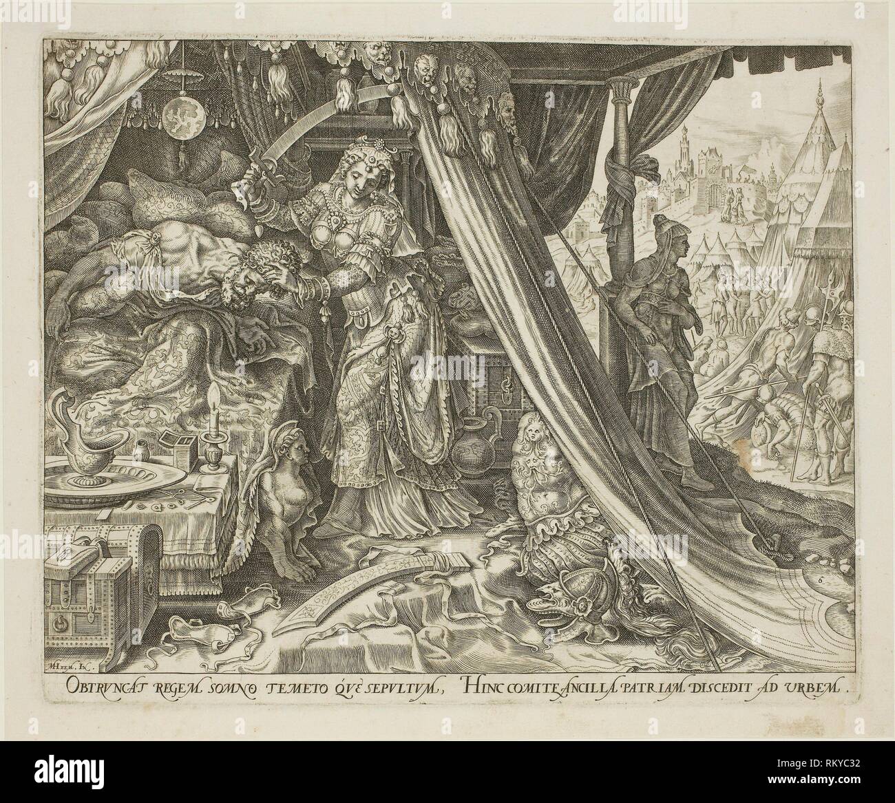 Judith Slaying Holofernes, plate six from The Story of Judith and ...