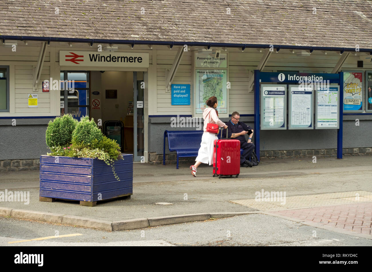Windermere Railway Station. Stock Photo