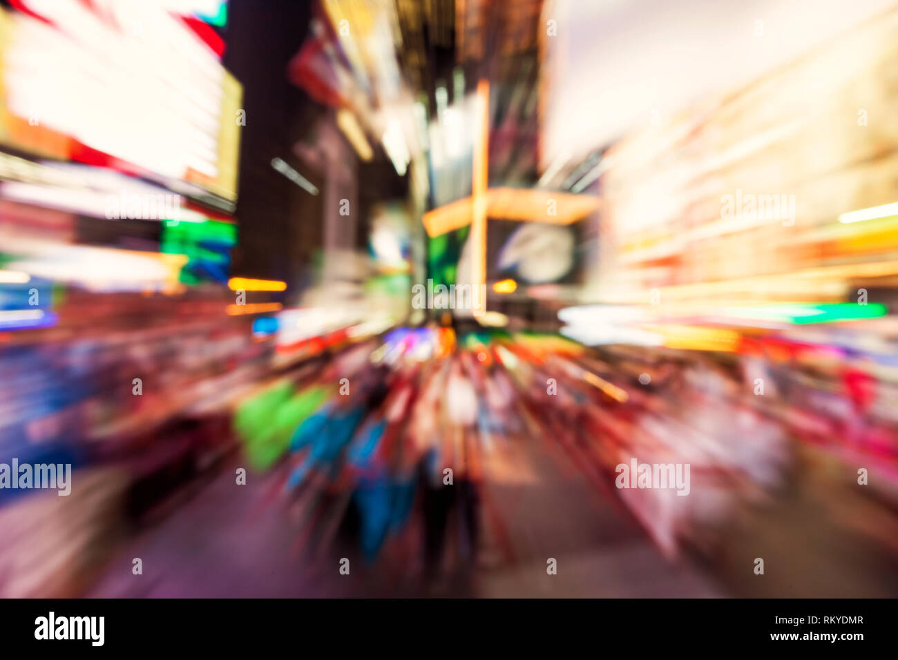 Dynamic abstract in Times Square New York City Stock Photo - Alamy