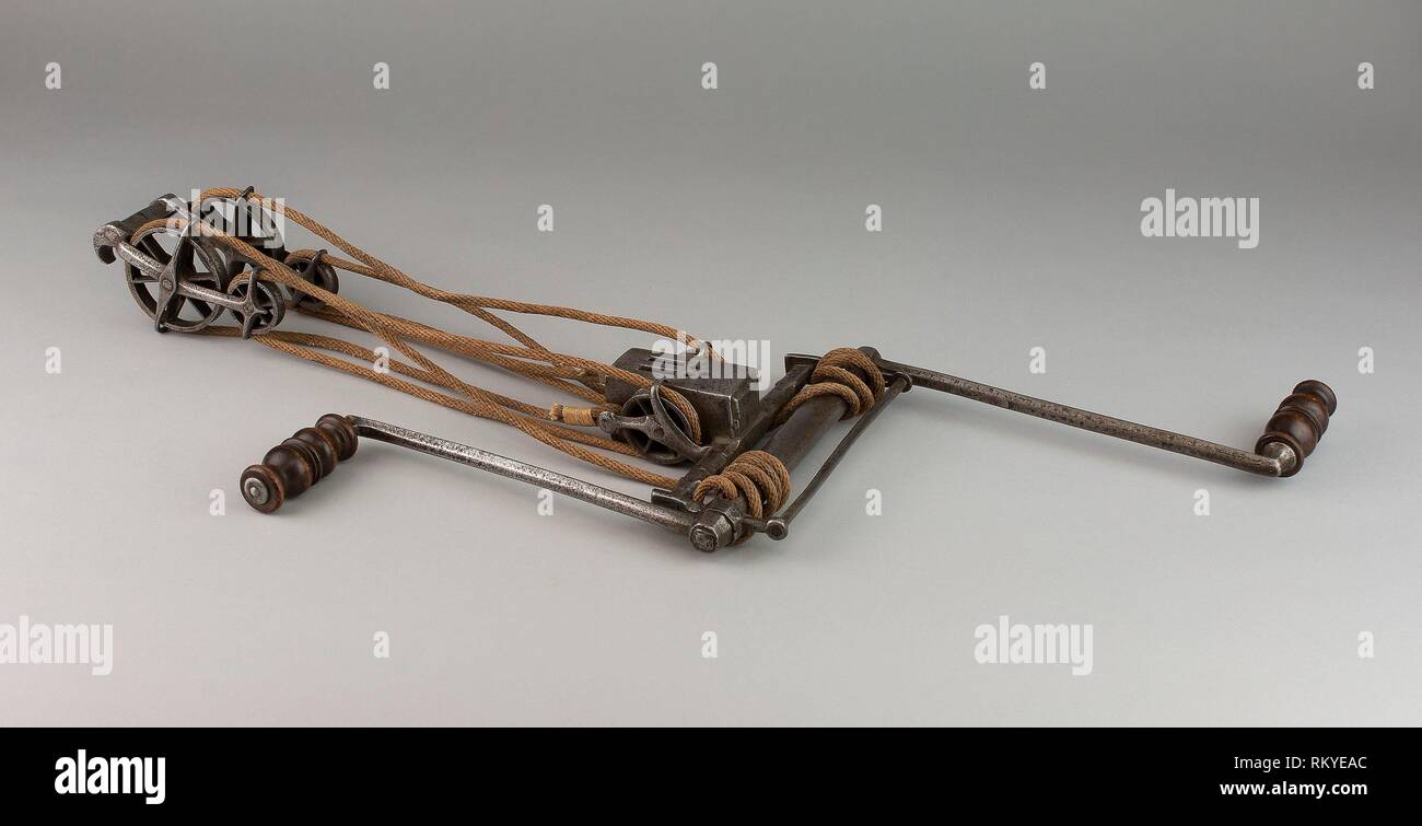 Windlass [pictured on crossbow] late 15th/16th century (possibly 19th