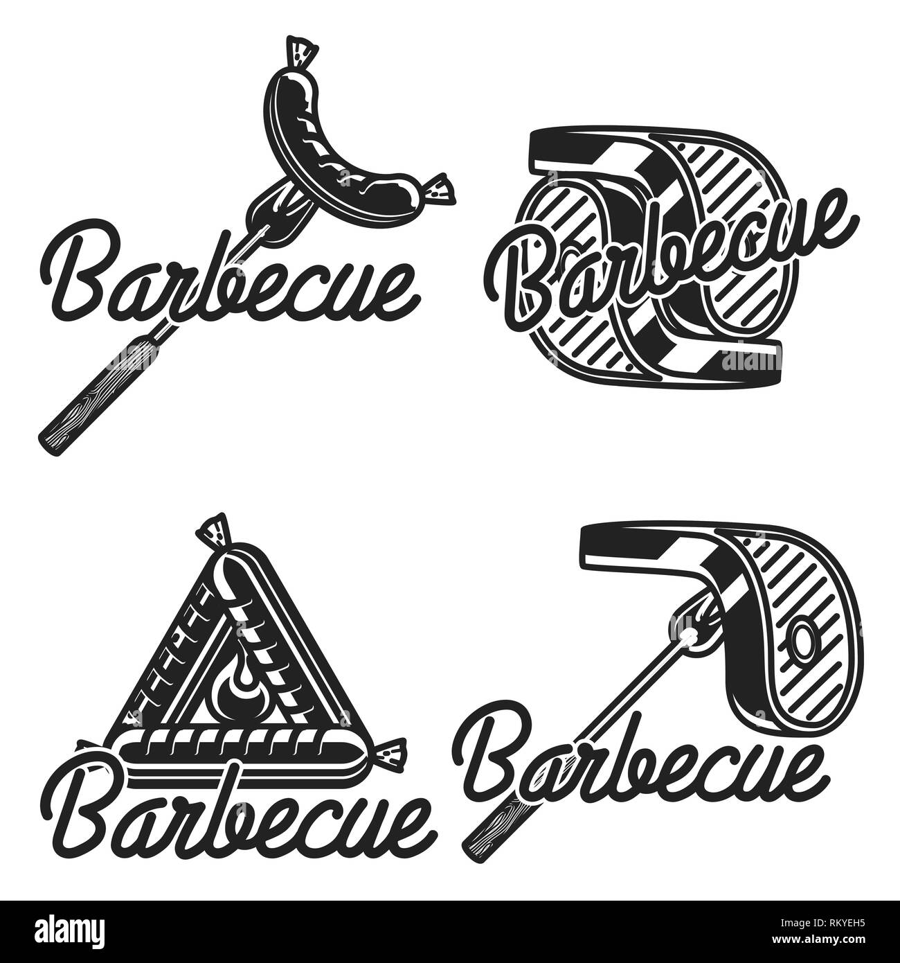 Grillparty Stock Vector Images - Alamy