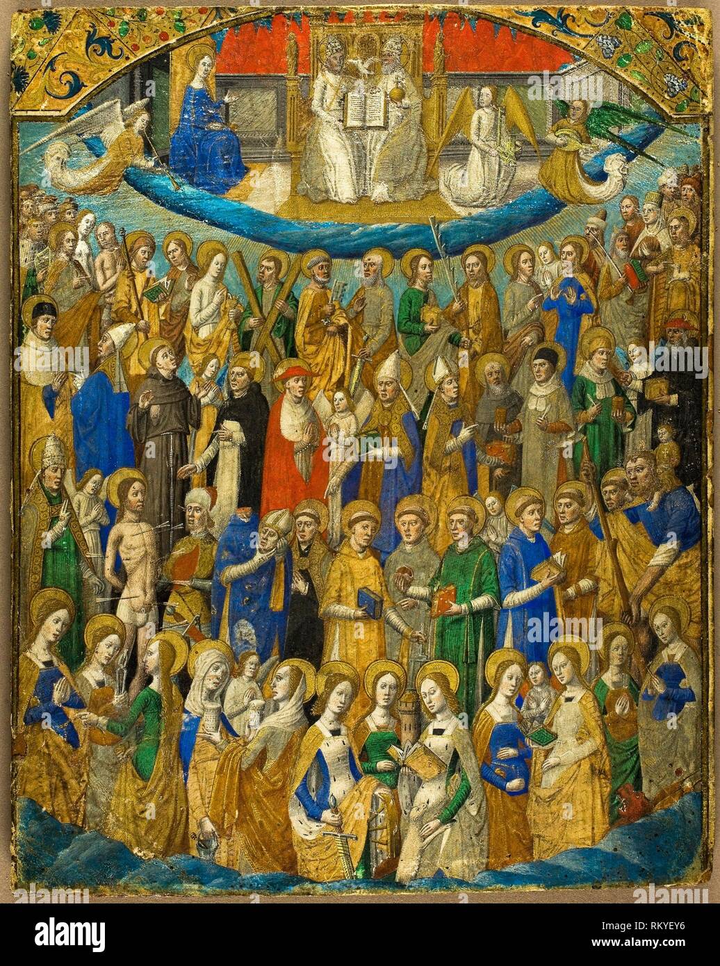 The Trinity and Saints in Paradise, or La Cour Céleste from a volume of