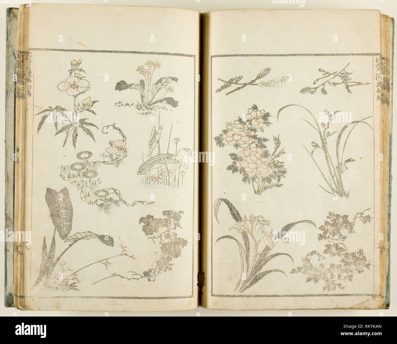 Hokusai Manga Sketches Of Hokusai V 1 3 5 11 And 14 Of 15 1812 