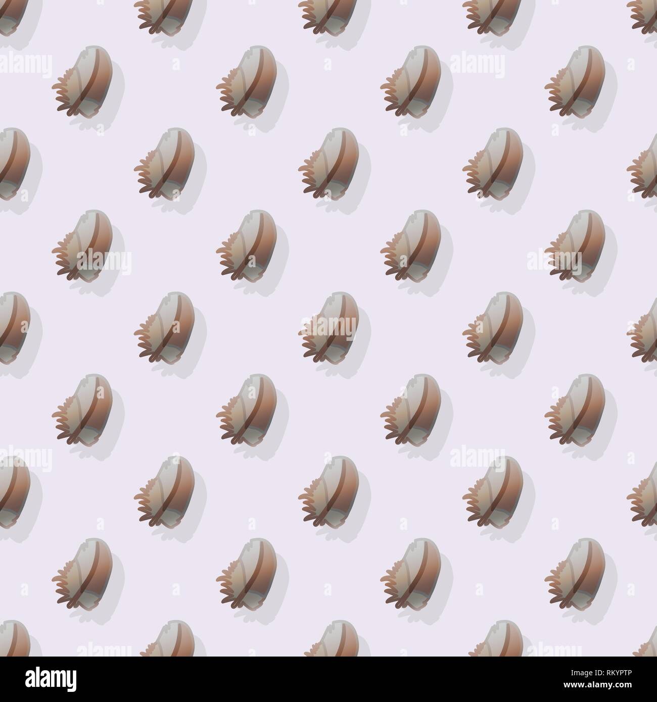 vector feather seamless pattern cute paper art Stock Vector