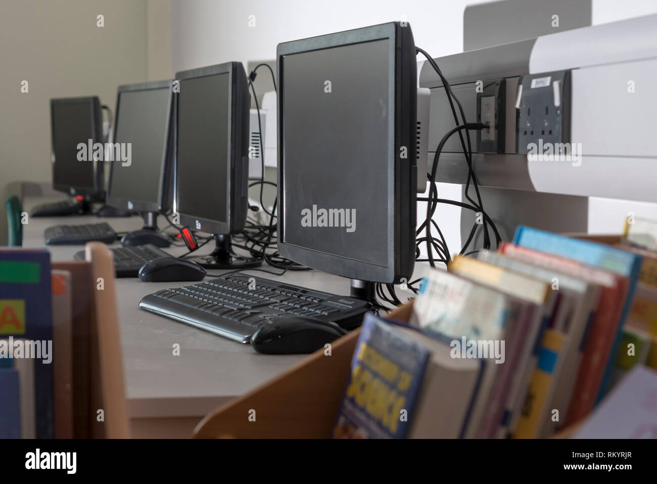 PC monitors Stock Photo