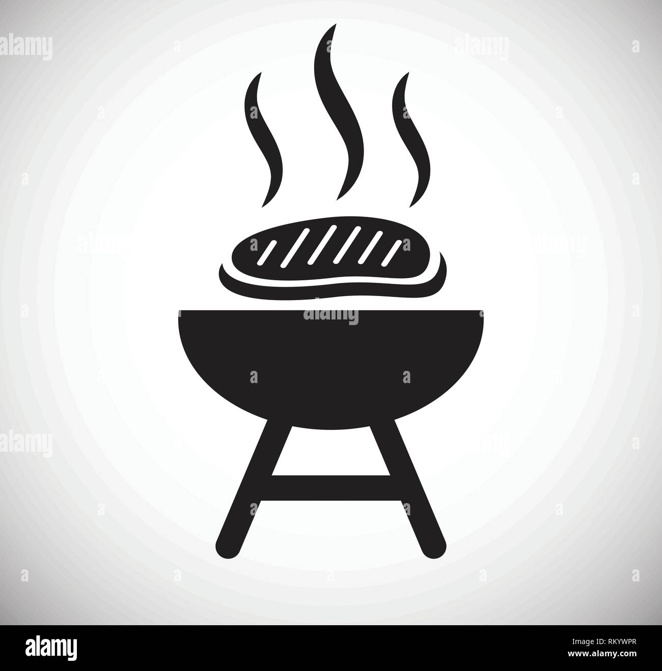 Meat icon on white background for graphic and web design, Modern simple ...