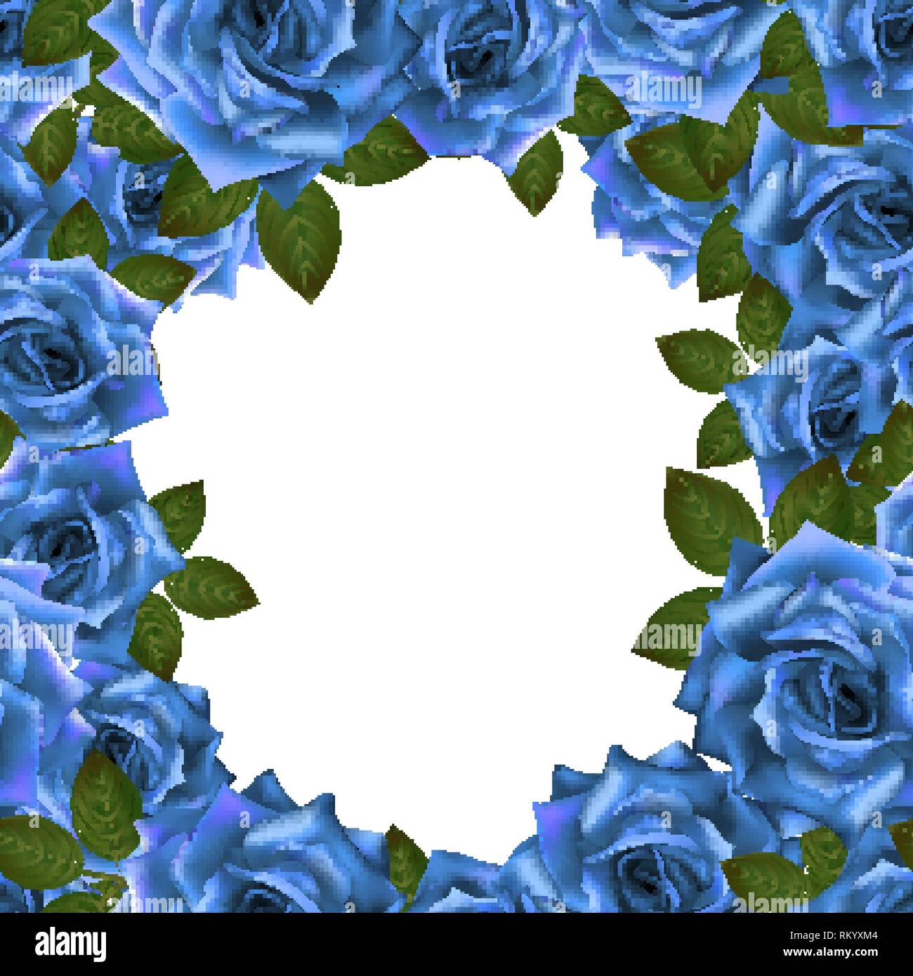 Blue roses Stock Vector Images - Alamy