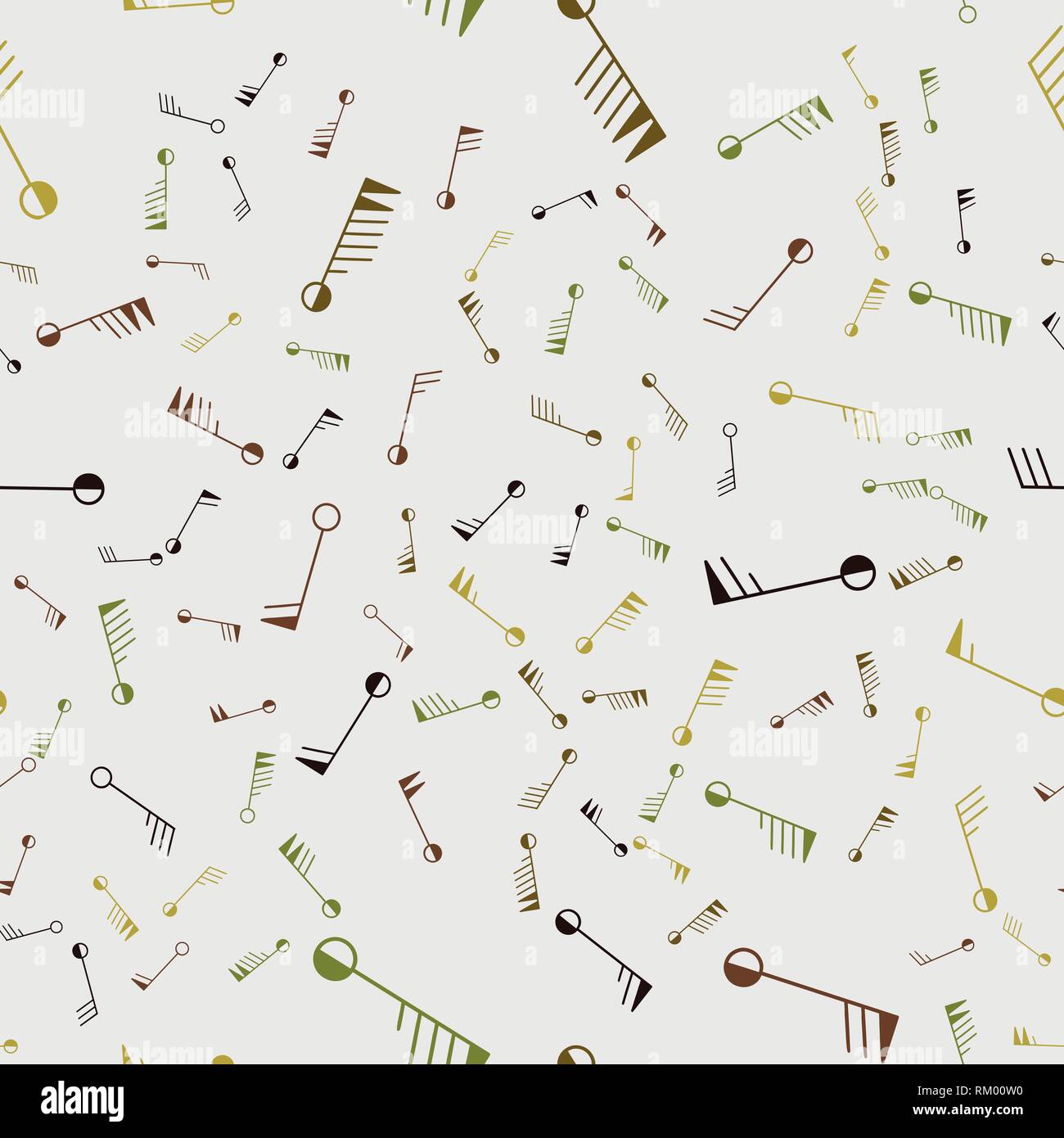 Meteo topographic icons. Streamless pattern. Stock Vector