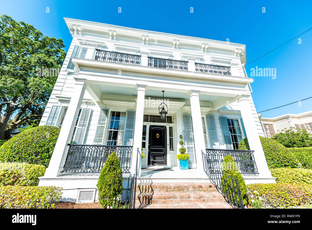 New Orleans, USA April 23, 2018 Old street historic Garden district