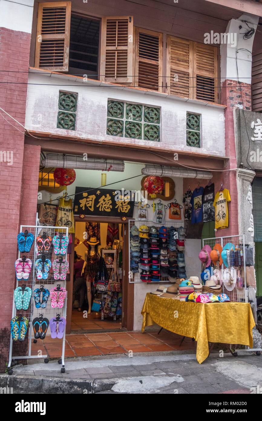 Souvenir shop in Penang, Malaysia Stock Photo Alamy