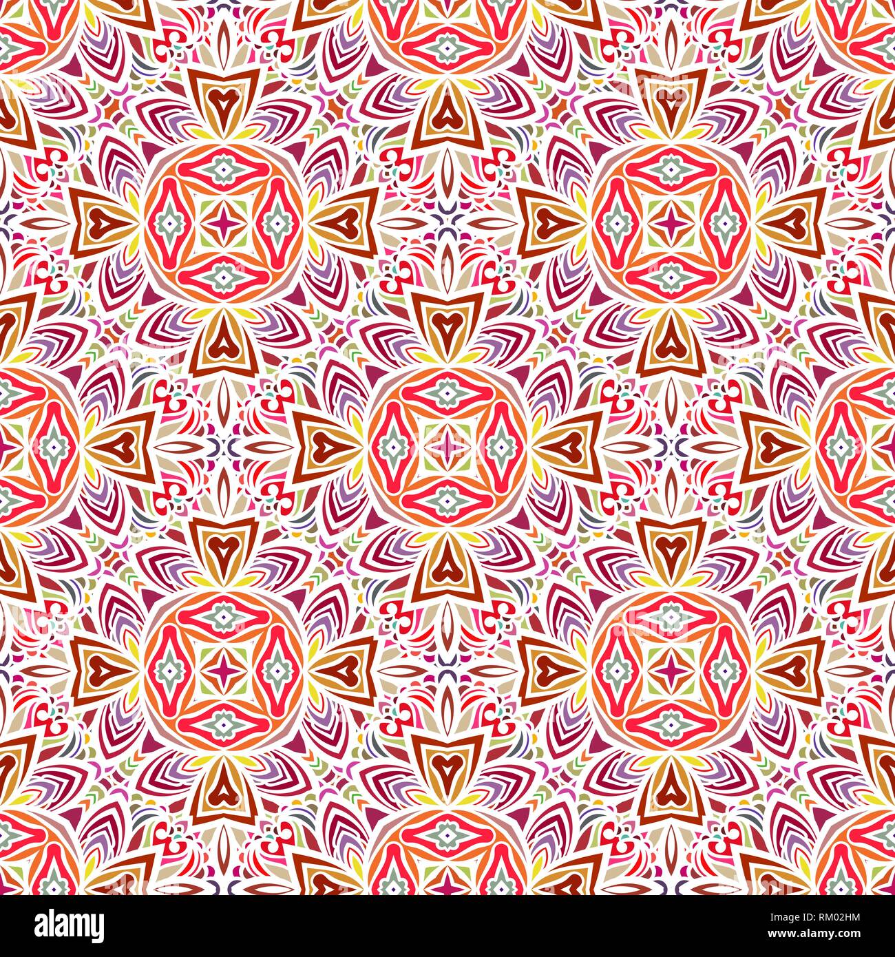 Seamless pattern in Moroccan style mosaic tile. Islamic traditional