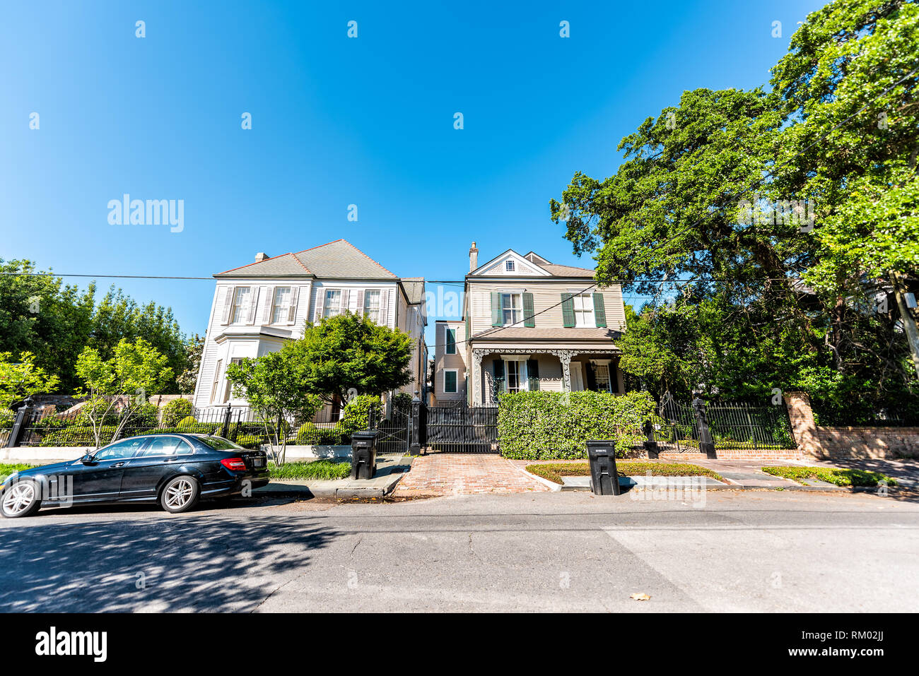 New Orleans, USA April 23, 2018 Old historic Garden district in