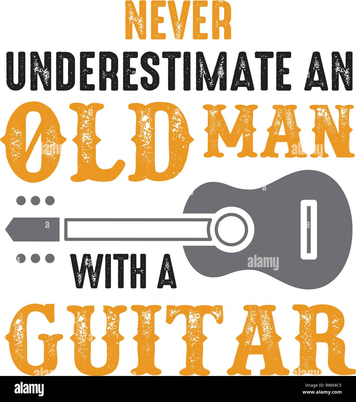 Guitar Quote and Saying. Never underestimate an old man with ...