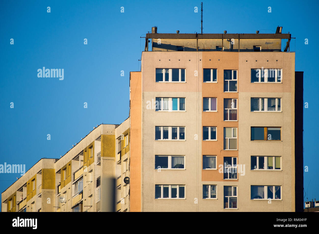 Communist era apartment buildings in Gdansk, Poland. February 30th 2019 © Wojciech Strozyk / Alamy Stock Photo Stock Photo