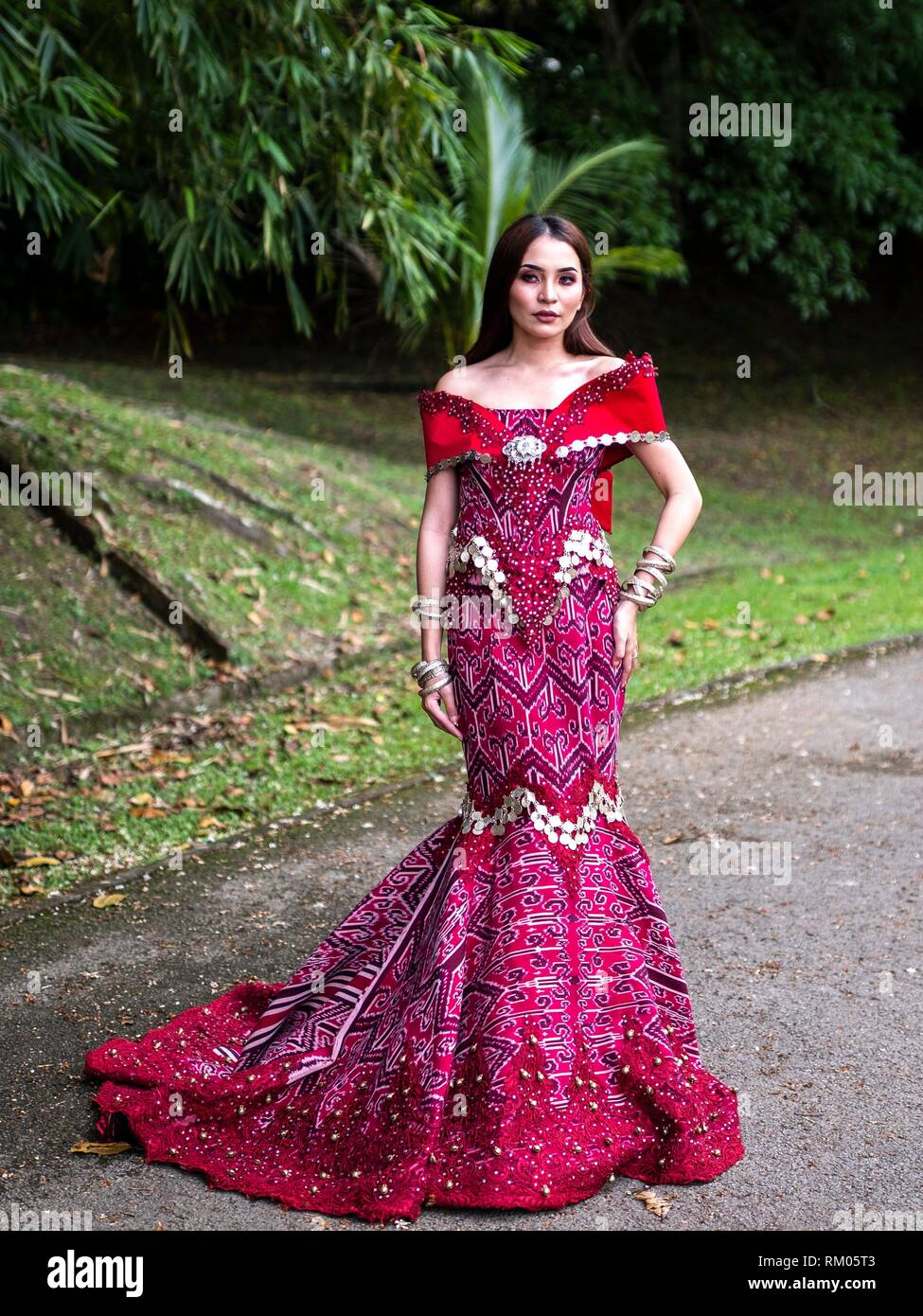 Malaysian formal cheap dress