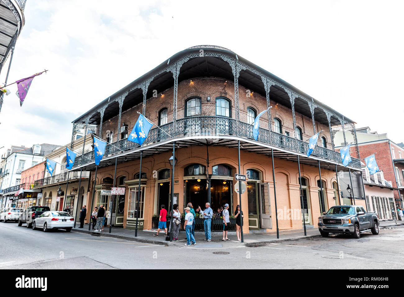 New Orleans, USA April 23, 2018 Old town Royal and St Ann street in