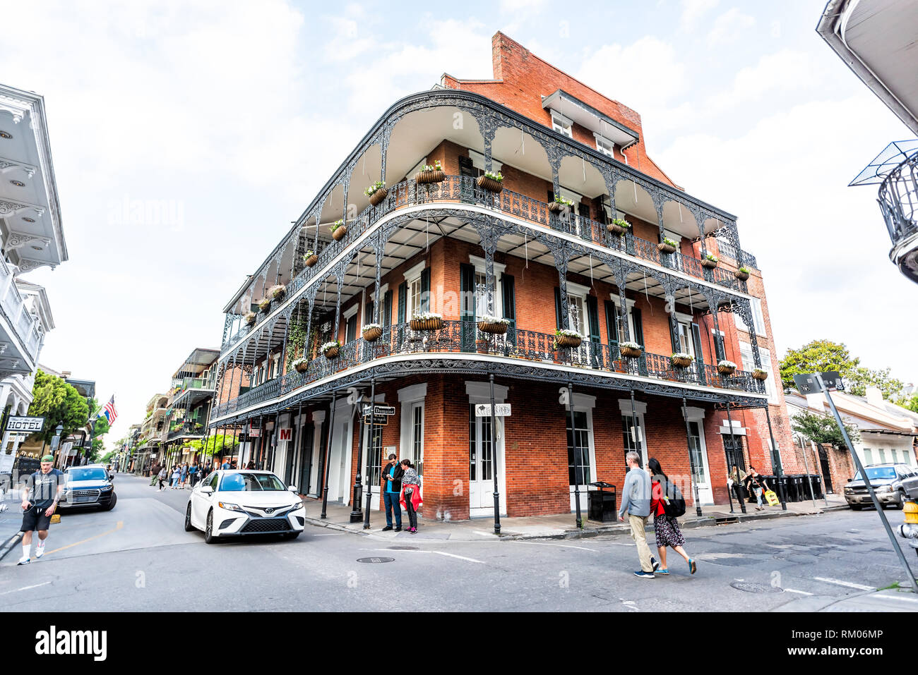 New Orleans, USA April 23, 2018 Old town Royal street corner