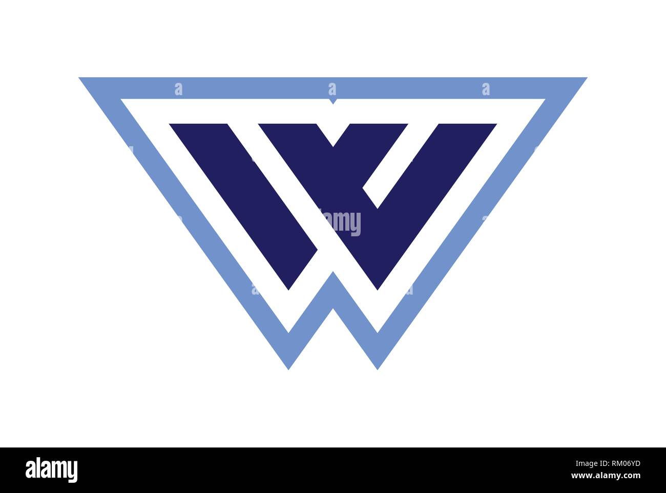 letter w abstract icon logo Stock Vector Image & Art - Alamy