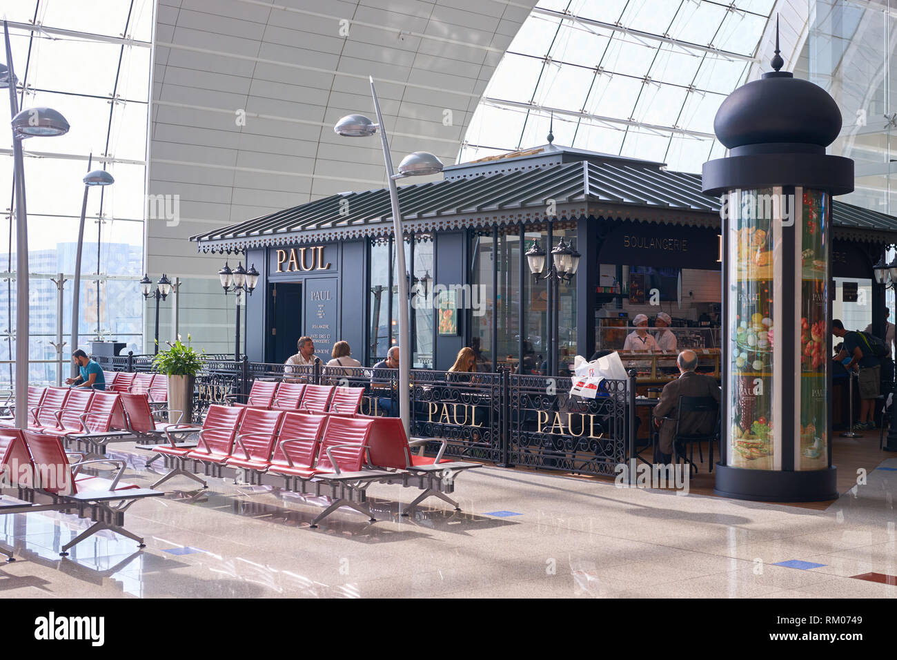 DUBAI, UAE CIRCA NOVEMBER, 2016 Paul at Dubai International Airport