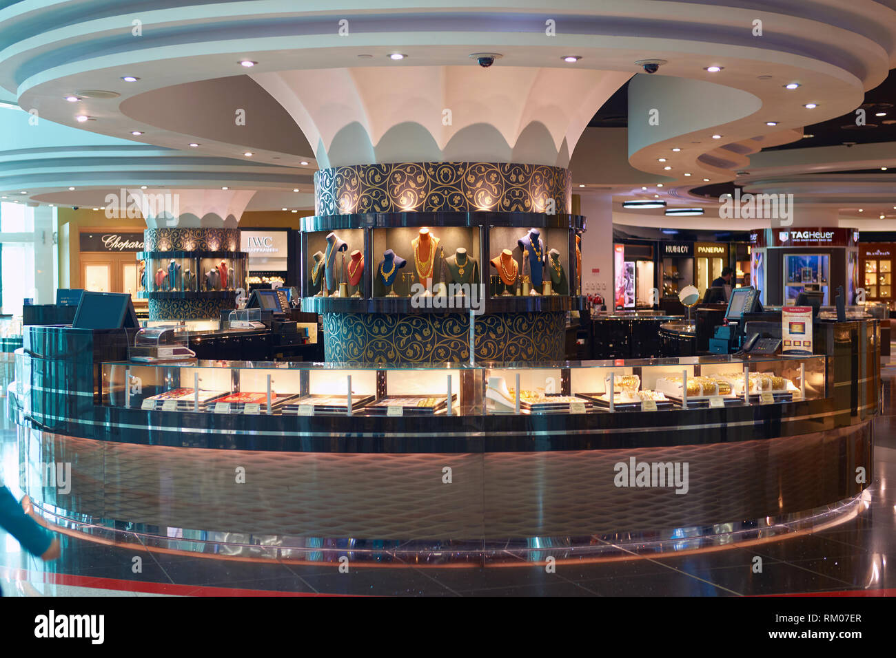 DUBAI UAE CIRCA NOVEMBER 2016 a jewellery store at Dubai