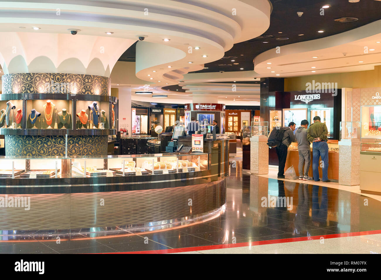 DUBAI, UAE CIRCA NOVEMBER, 2016 a jewellery store at Dubai