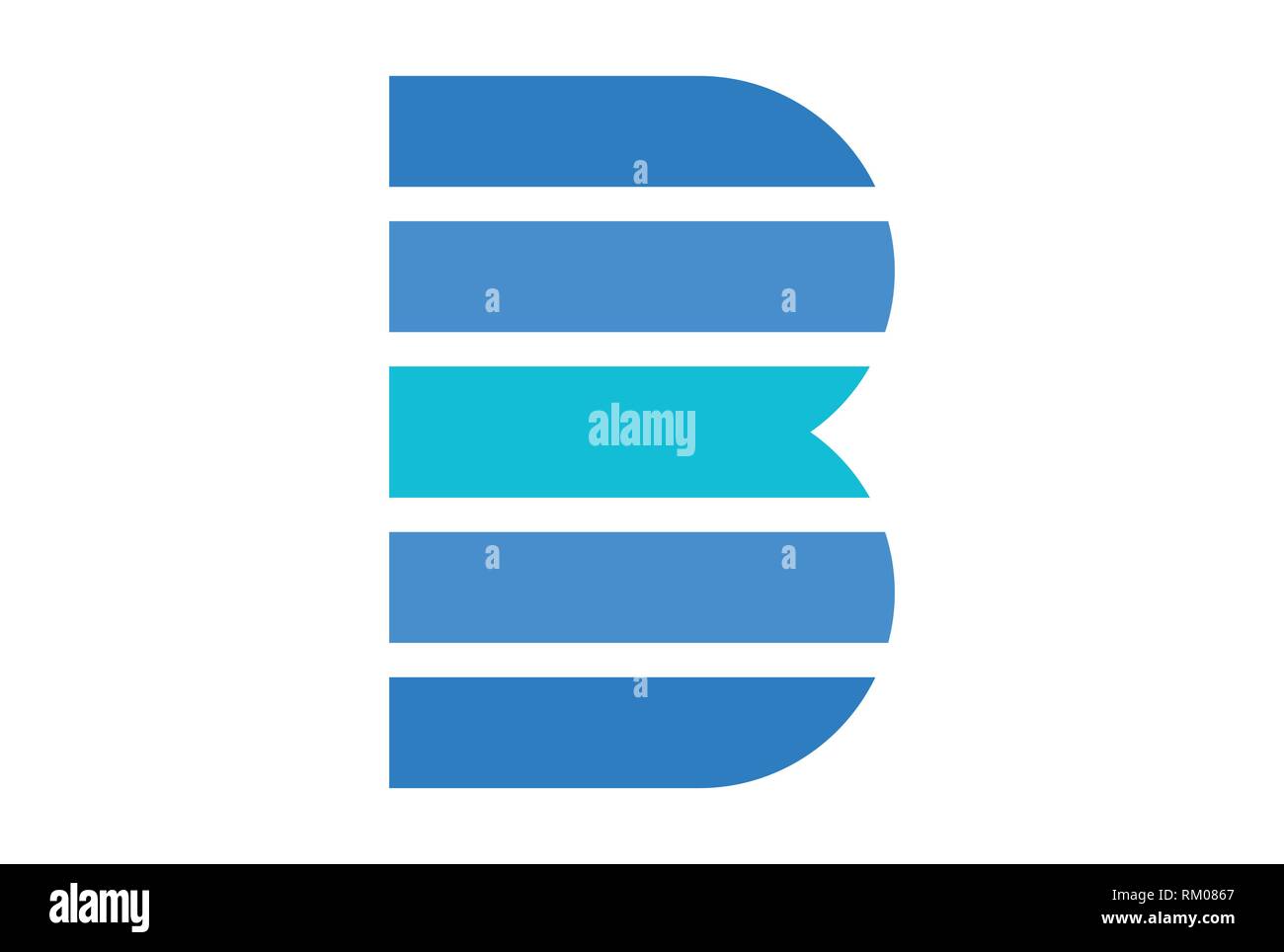 letter B logo concept vector icon Stock Vector