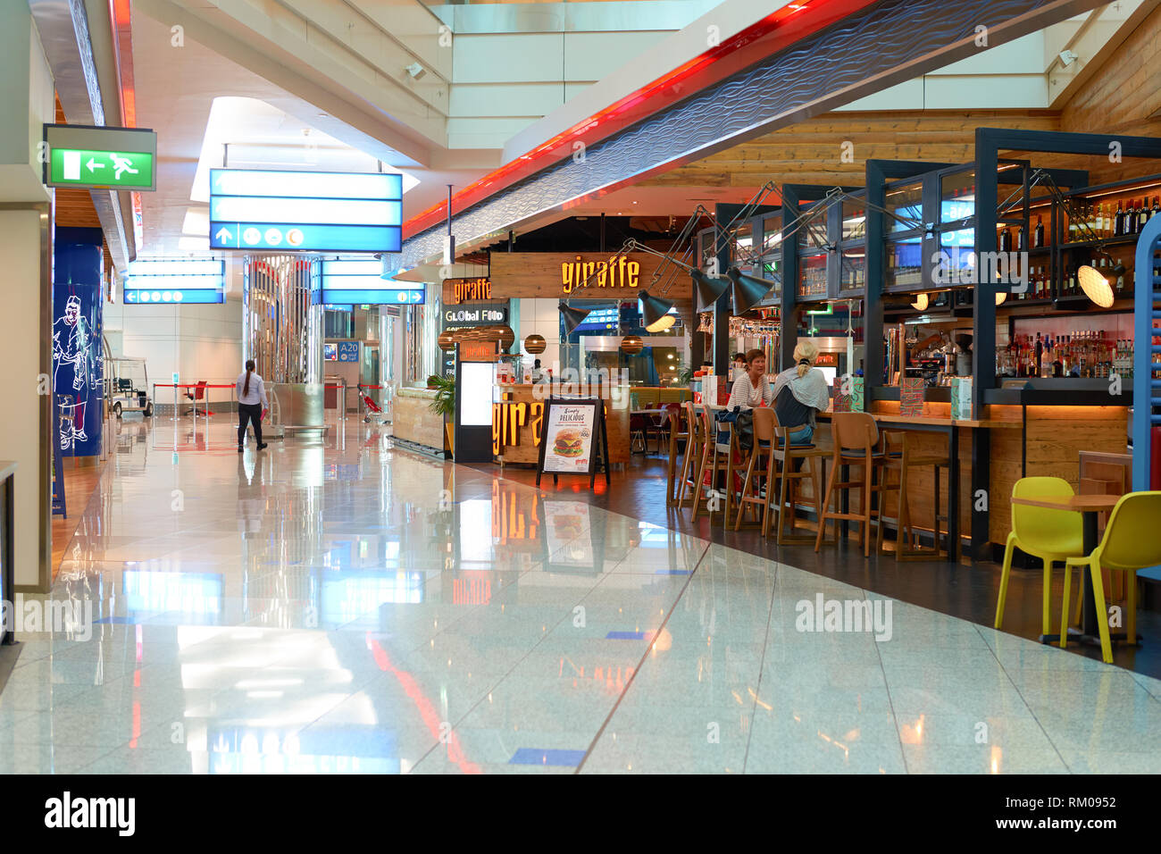 DUBAI, UAE CIRCA NOVEMBER, 2016 inside Dubai Airport. There are a