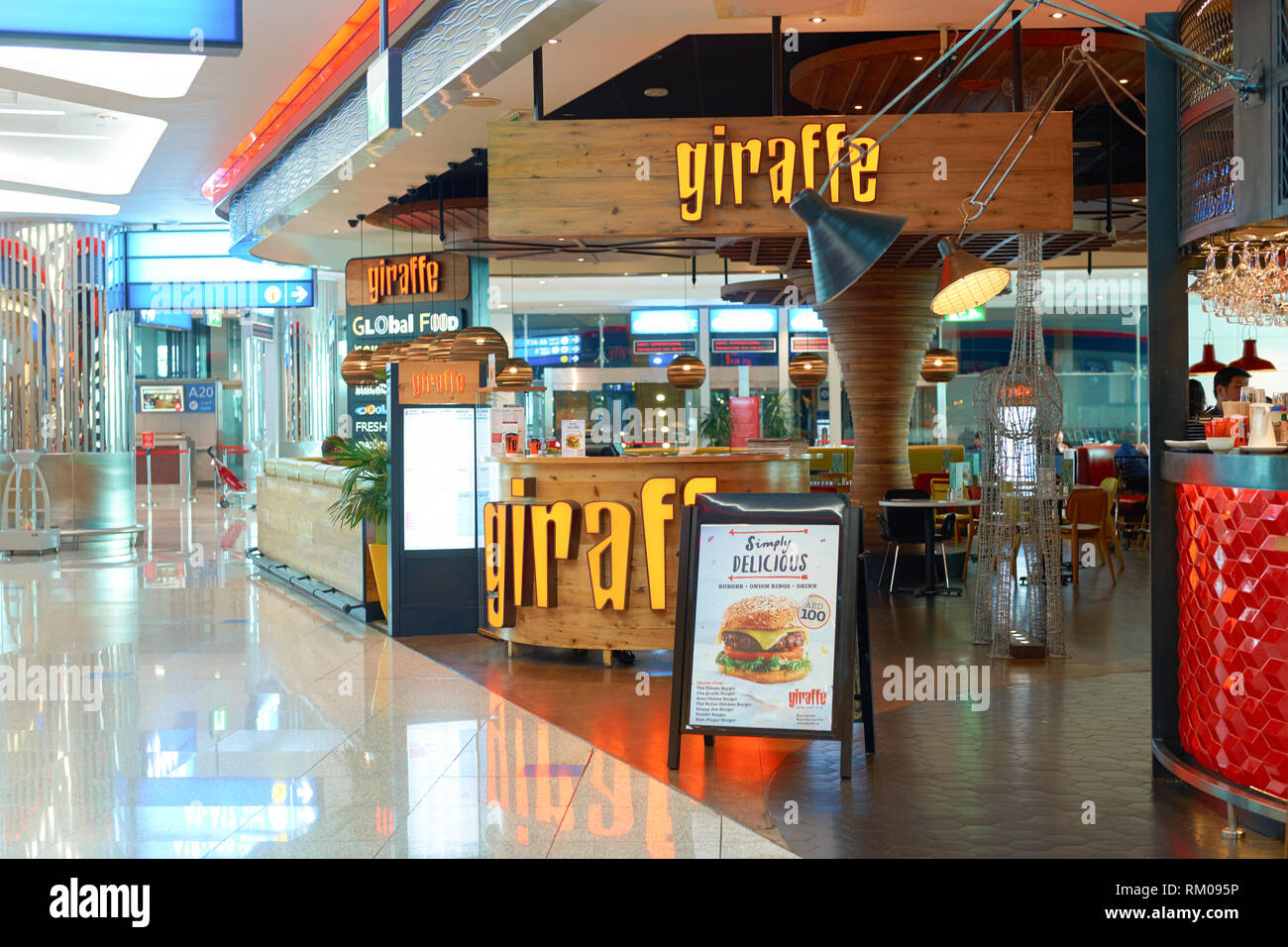 DUBAI, UAE CIRCA NOVEMBER, 2016 inside Dubai Airport. There are a