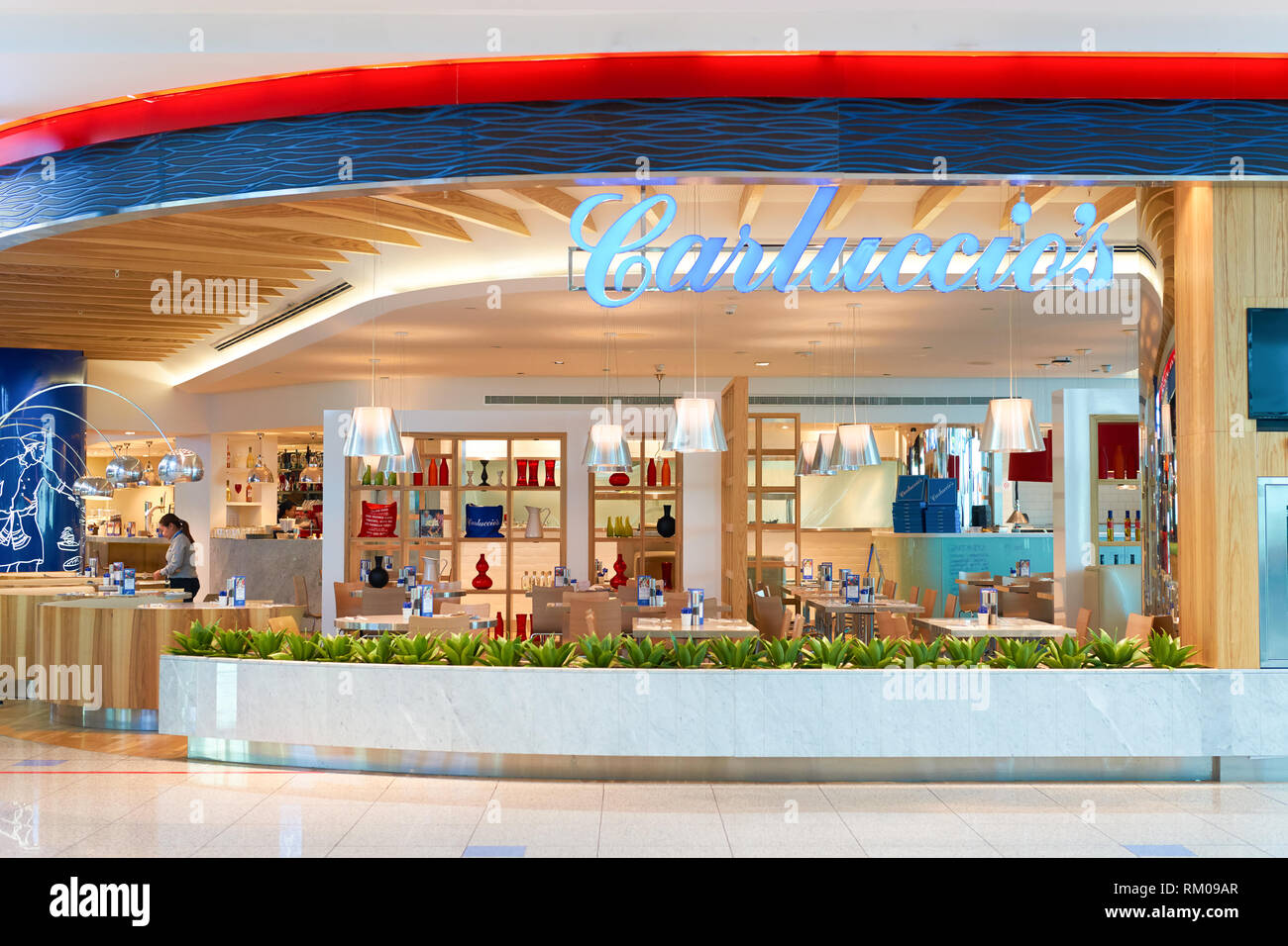 DUBAI, UAE CIRCA NOVEMBER, 2016 inside Dubai Airport. There are a