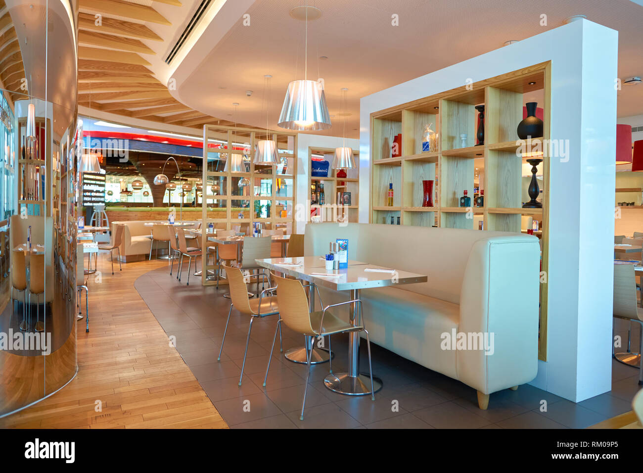 DUBAI, UAE CIRCA NOVEMBER, 2016 inside Dubai Airport. There are a