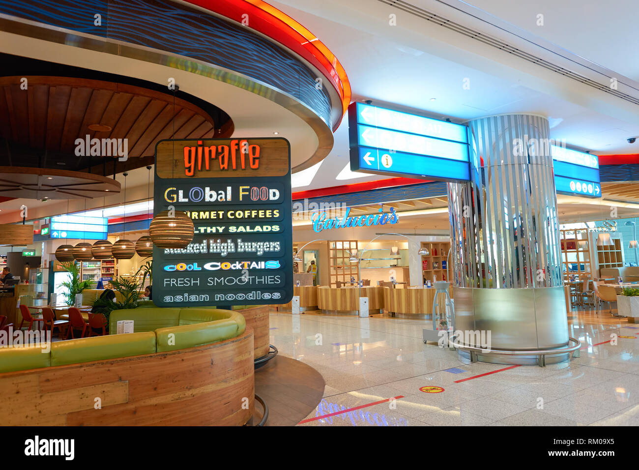 DUBAI, UAE CIRCA NOVEMBER, 2016 inside Dubai Airport. There are a