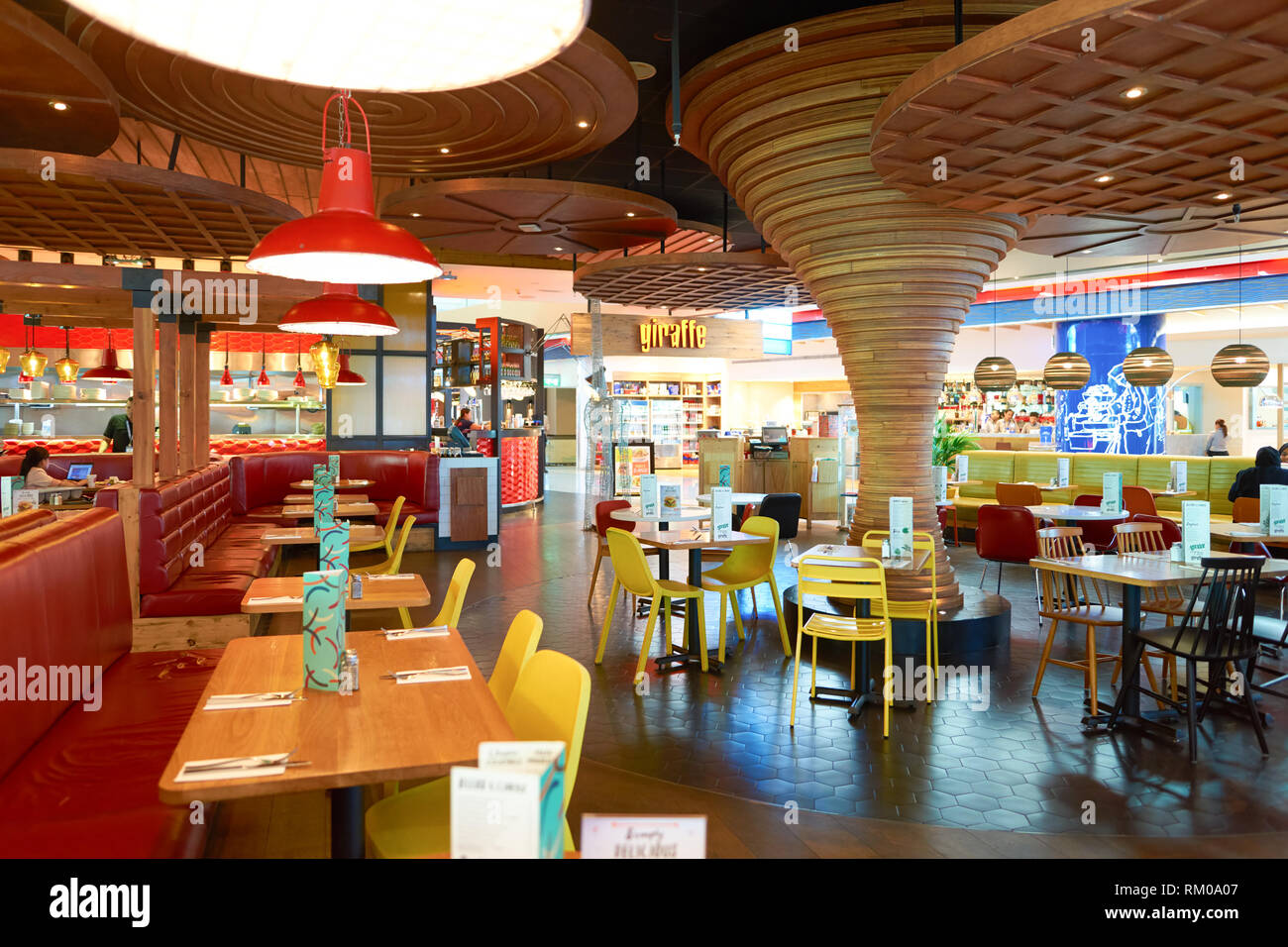 DUBAI, UAE CIRCA NOVEMBER, 2016 inside Dubai Airport. There are a