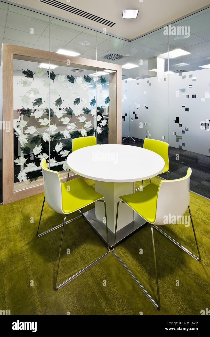 Contemporary styled modern desk and chair unit Stock Photo Alamy