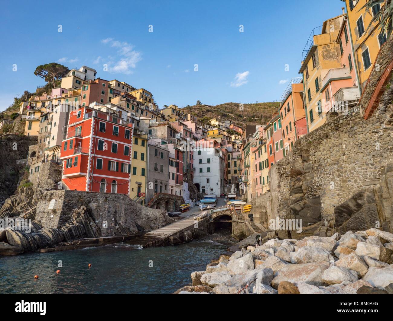 Italy, Cinque Terre, Riomaggiore Stock Photo Alamy