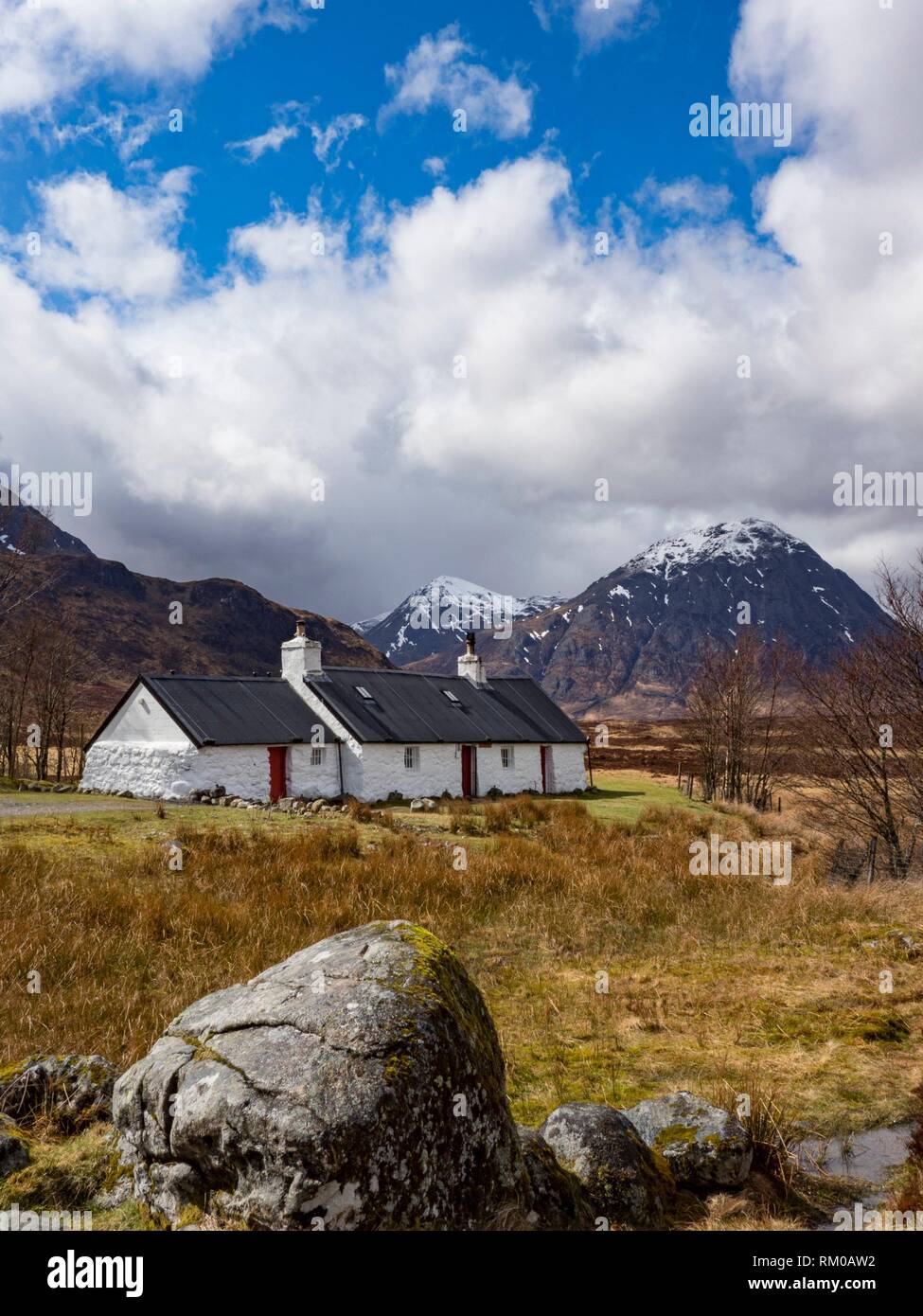 Scotland Glencoe Cottage. Stock Photo