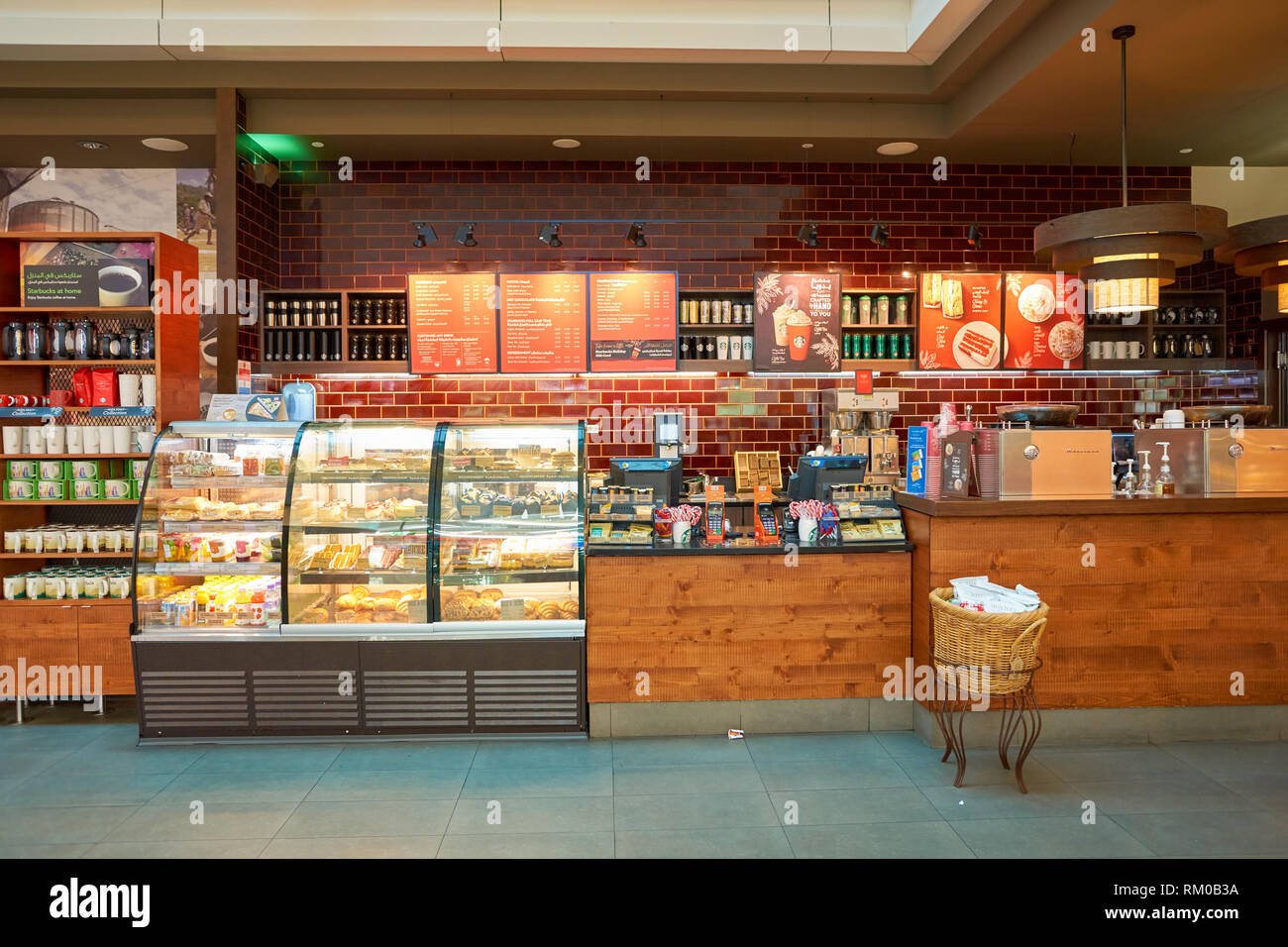 DUBAI CIRCA NOVEMBER, 2016 a Starbucks cafe in Dubai International