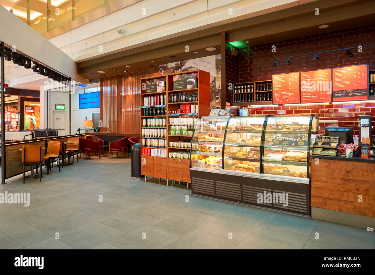 DUBAI CIRCA NOVEMBER, 2016 a Starbucks cafe in Dubai International