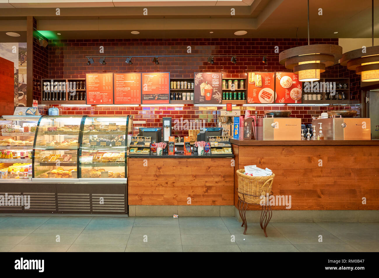 DUBAI CIRCA NOVEMBER, 2016 a Starbucks cafe in Dubai International