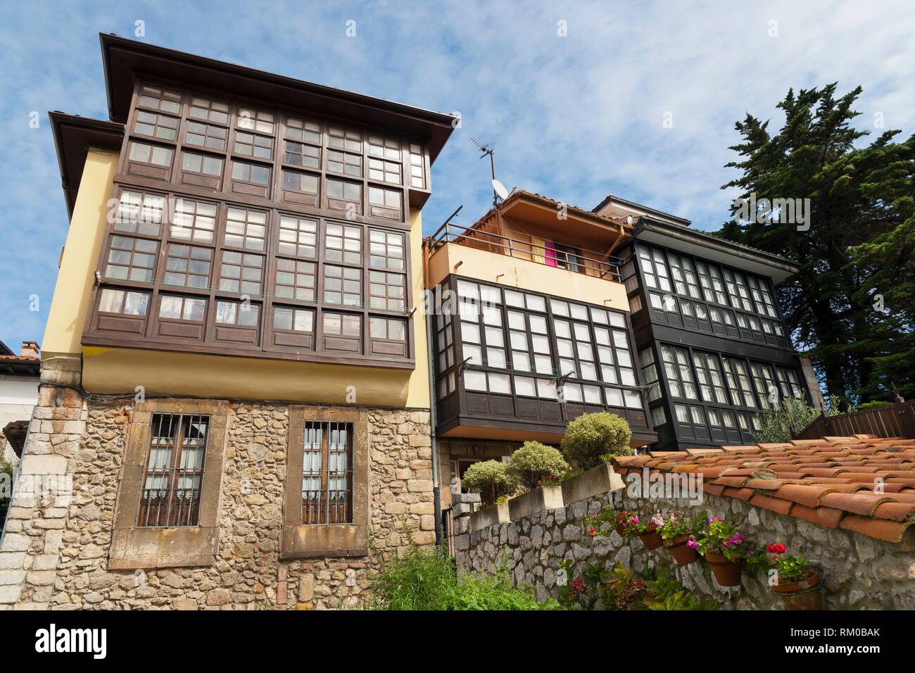 Houses in LLanes. Asturias. Spain Stock Photo Alamy
