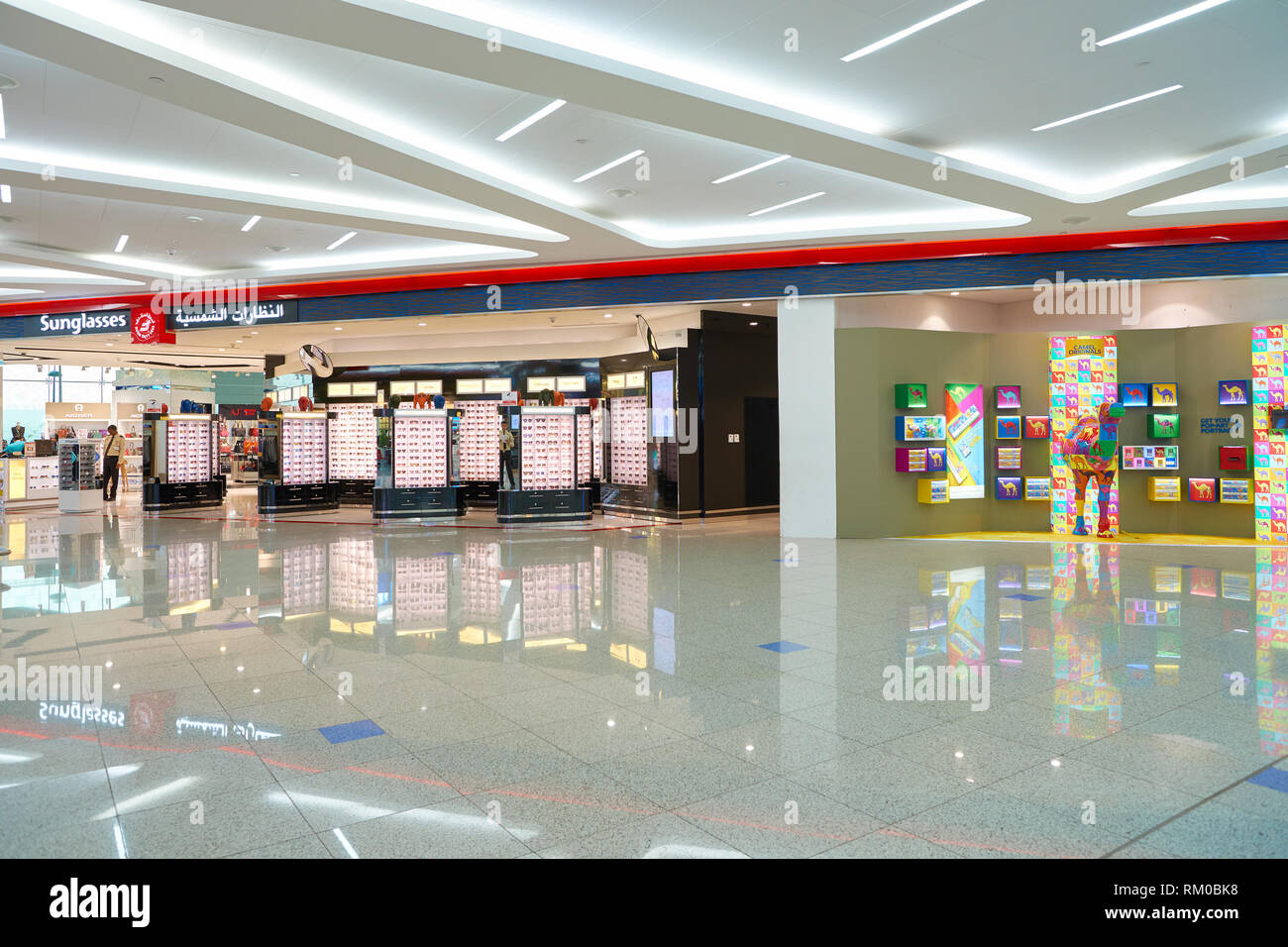 DUBAI, UAE - CIRCA NOVEMBER, 2016: duty free at Dubai International ...