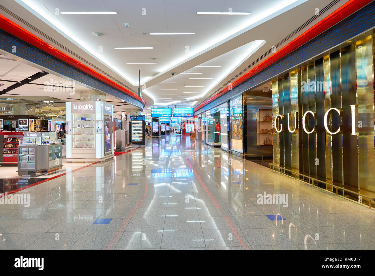 DUBAI, UAE - CIRCA NOVEMBER, 2016: Gucci at Dubai International Airport. Gucci is an luxury brand Stock Photo - Alamy