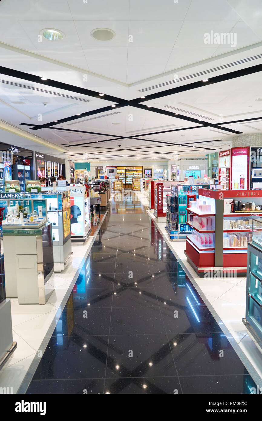 DUBAI, UAE CIRCA NOVEMBER, 2016 duty free at Dubai International