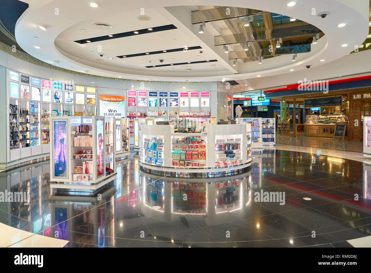 DUBAI, UAE - CIRCA NOVEMBER, 2016: duty free at Dubai International ...