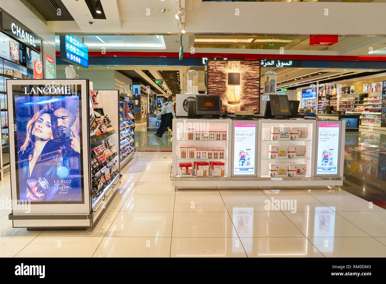 DUBAI, UAE - CIRCA NOVEMBER, 2016: duty free at Dubai International ...
