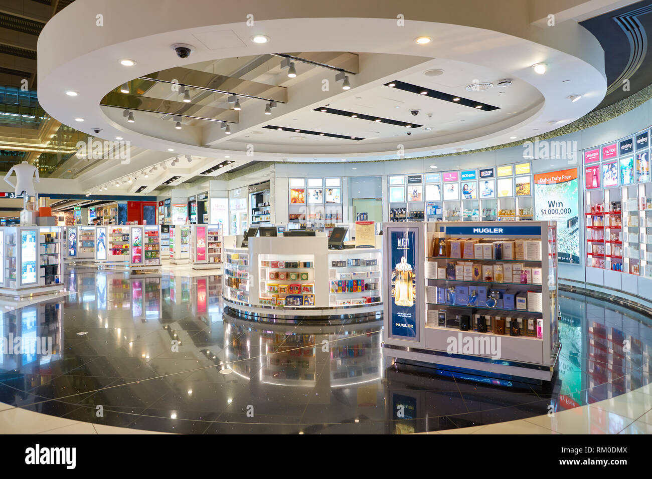 DUBAI, UAE - CIRCA NOVEMBER, 2016: duty free at Dubai International ...