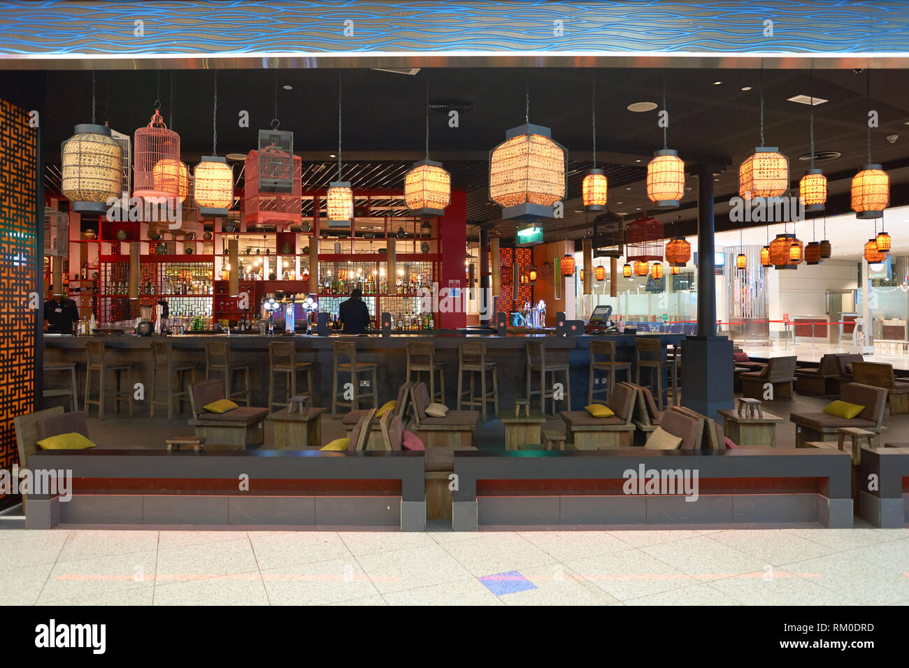 DUBAI, UAE CIRCA NOVEMBER, 2016 inside Dubai Airport. There are a