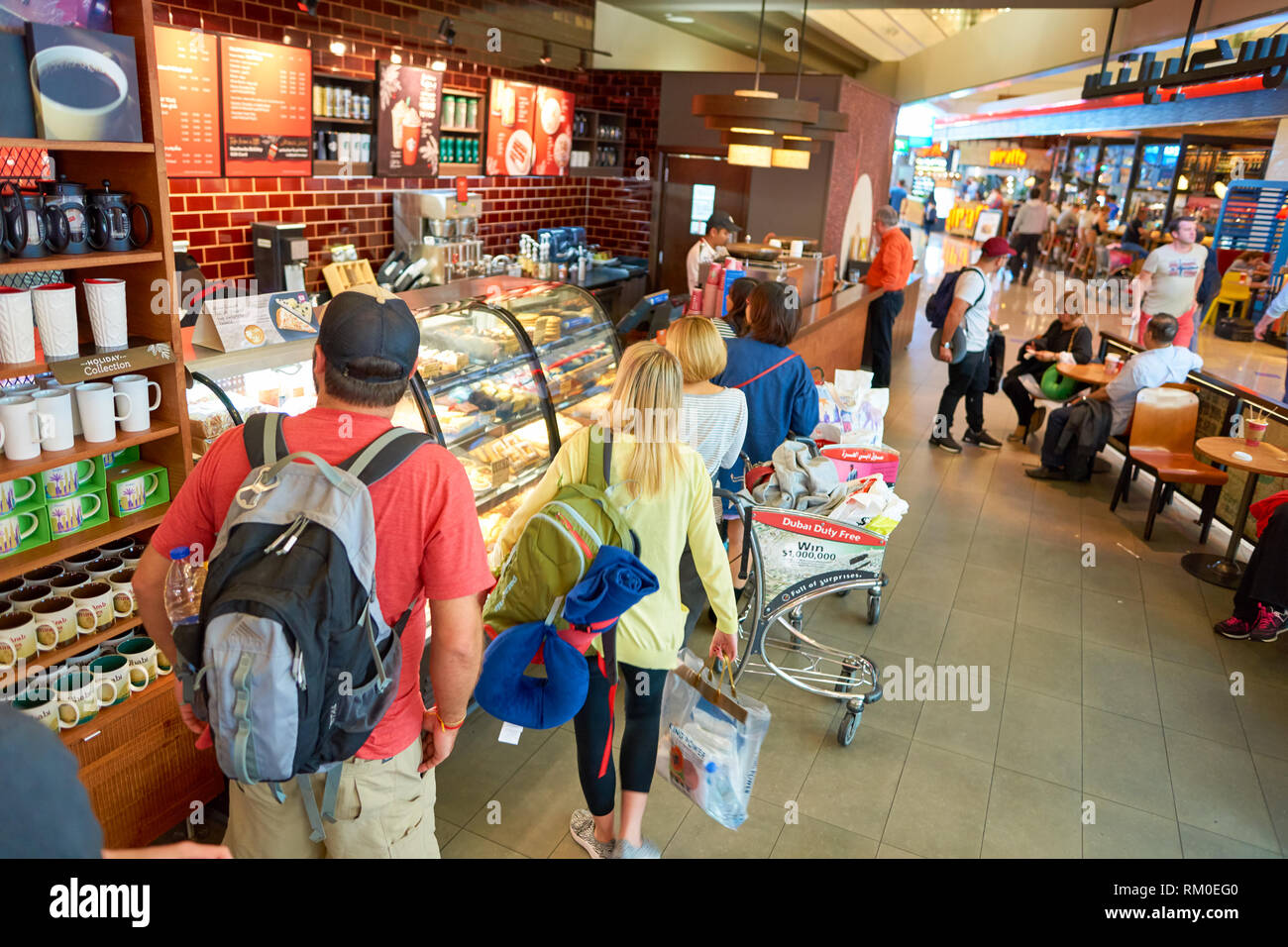 DUBAI CIRCA NOVEMBER, 2016 a Starbucks cafe in Dubai International