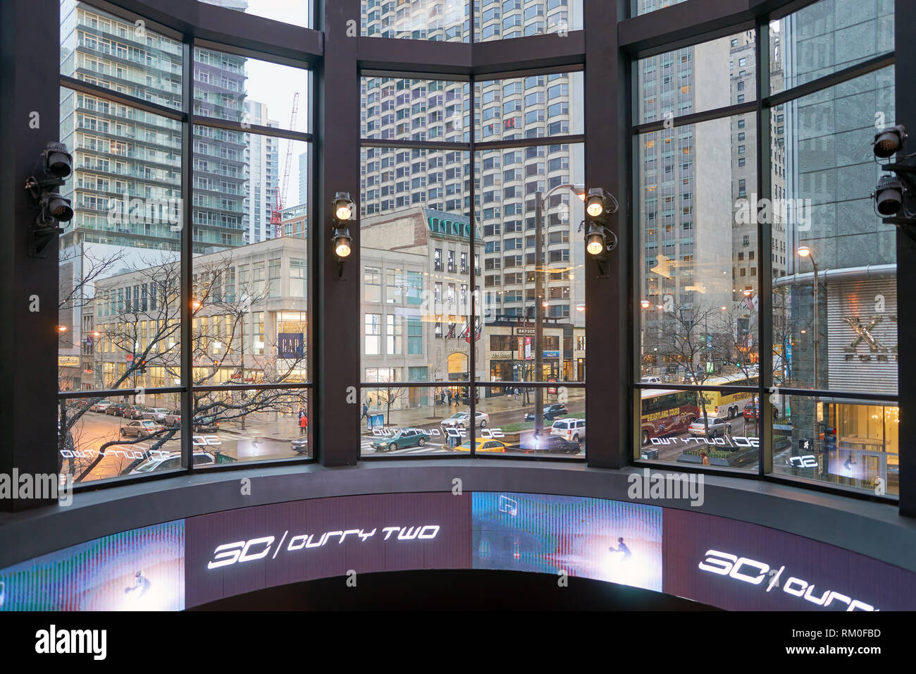 CHICAGO, IL - 01 APRIL, 2016: view from the Under Armour store on Michigan  Avenue in Chicago. Under Armour, Inc. is an American sports clothing and ac  Stock Photo - Alamy